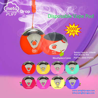 O Frisbee dá forma a sopros eletrônicos descartáveis do cigarro 2000 com tampão Rotatable