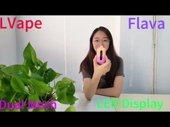 Duo 2 bobinas de malha LED Screen Vape bar descartável